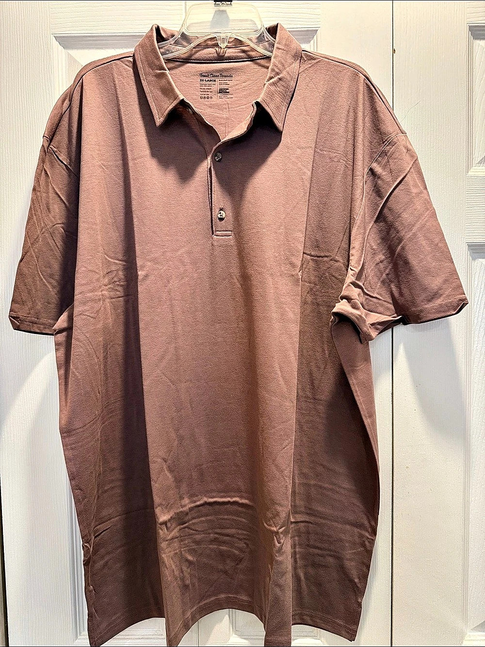 Fresh Clean Threads Torrey Polo Men's Brown Polo 3XL